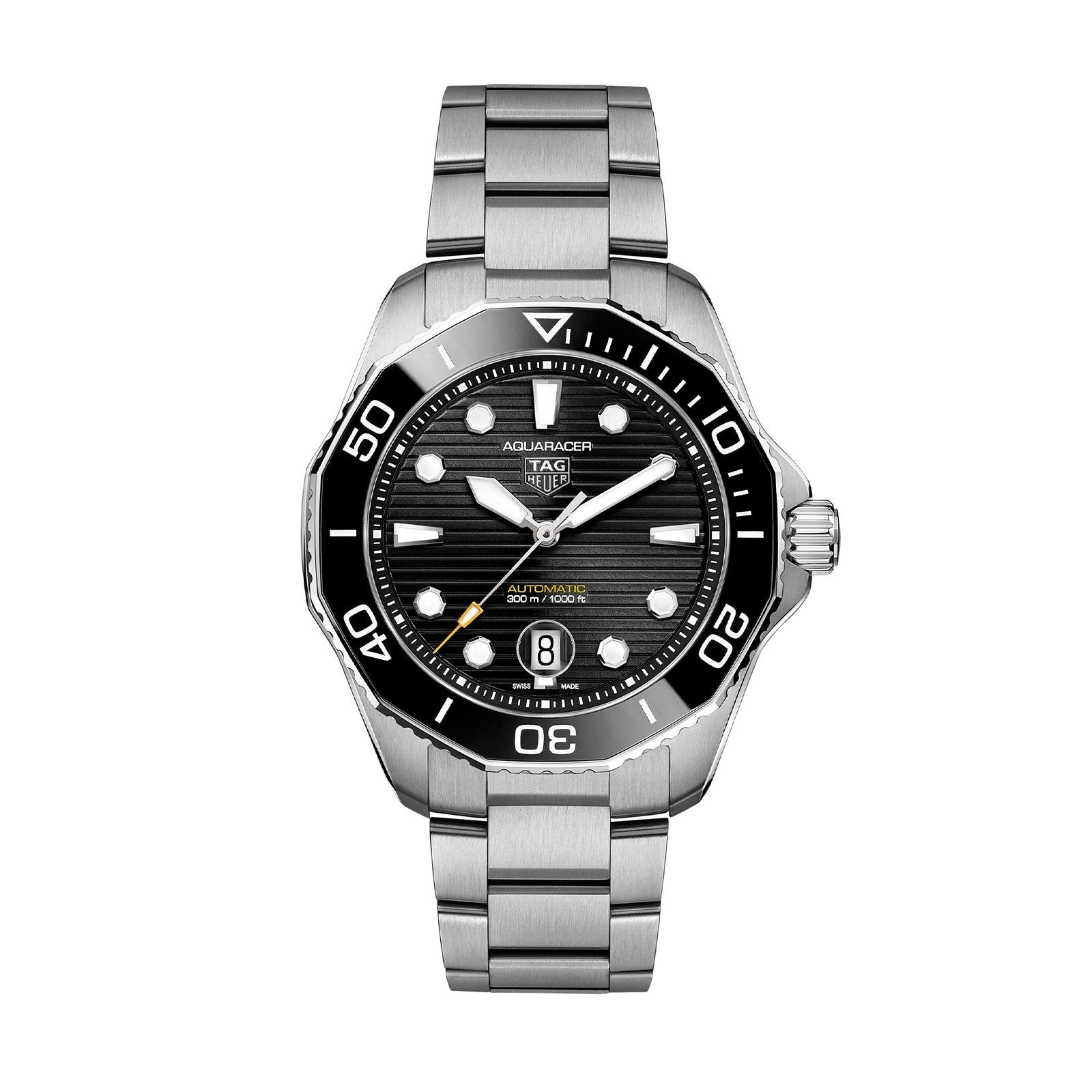 【Free Shipping】【Super Clone】【Top replica】TAG Heuer Aquaracer Calibre 5 Automatic Mens Black Steel Watch