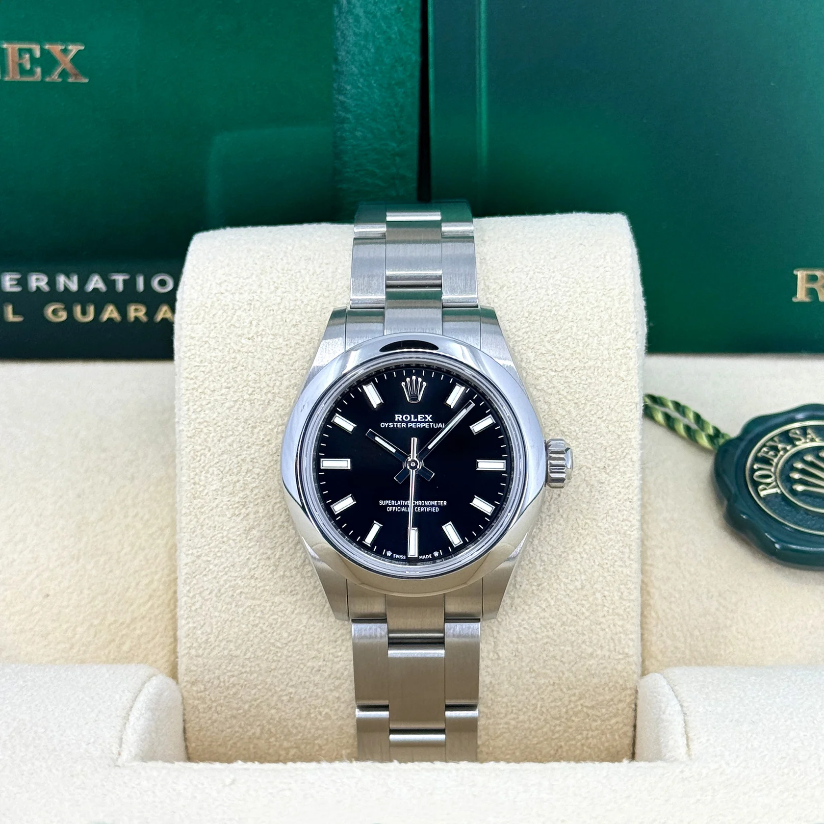【Free Shipping】【Super Clone】RLX Oyster Perpetual 31mm 277200-0016 Black Dial Oyster Bracelet Watch