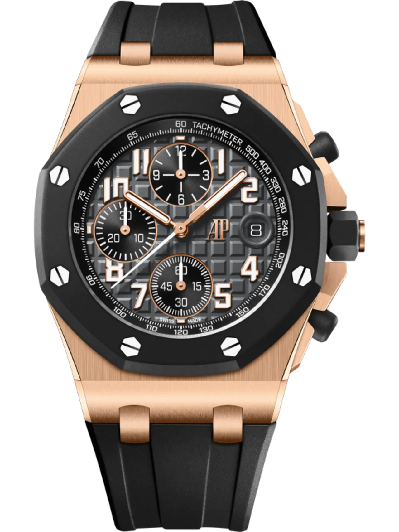 【Free Shipping】【Super Clone】A&P OFFSHORE Pink Gold Anthracite Grey Dial CHRONOGRAPH 42mm
