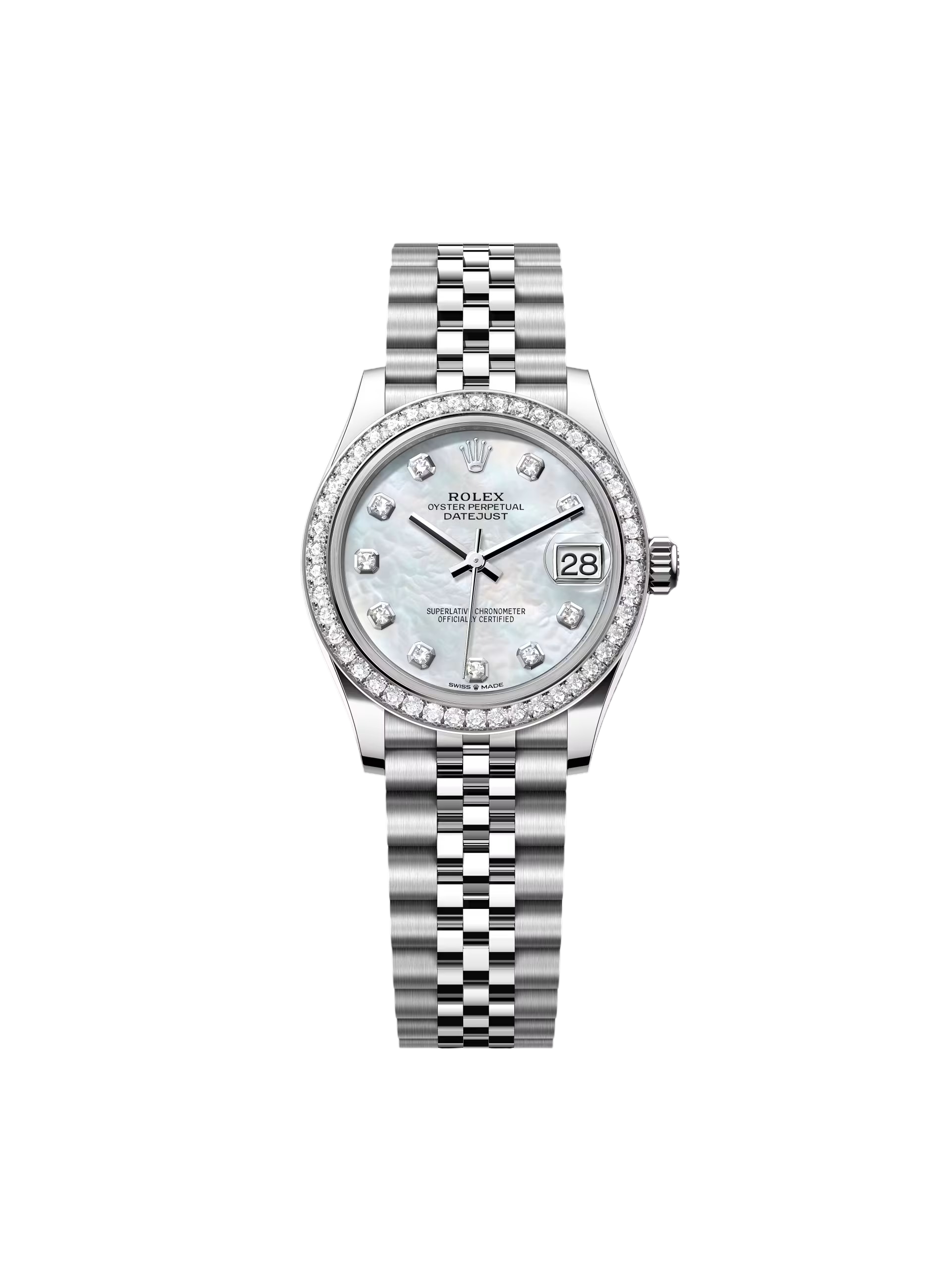 【Free Shipping】【Super Clone】RLX Datejust m278384RBR-0007/0008 Mother-of-Pearl 31mm Dial Oyster Watch