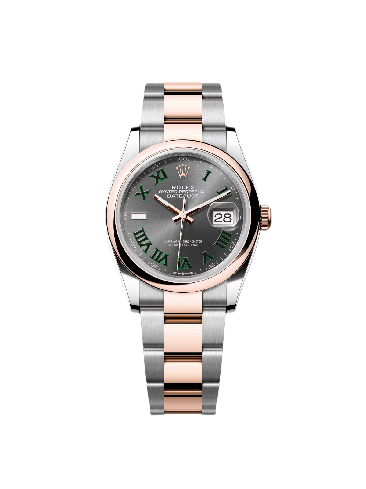 【Free Shipping】【Super Clone】RLX  Datejust 36mm 126201 Slate Dial Jubilee Bracelet Watch