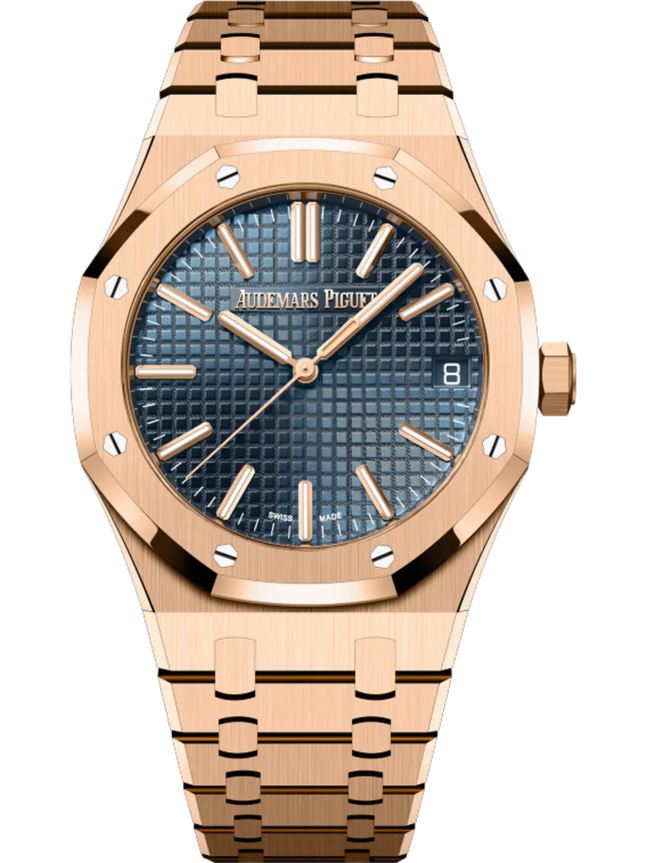 【Free Shipping】【Super Clone】A&P ROYAL OAK Pink Gold “Night Blue Cloud 50” Dial 41mm