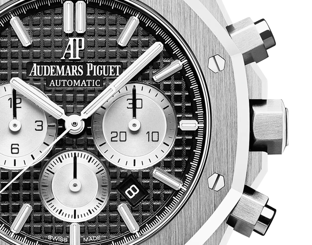 【Free Shipping】【Super Clone】A&P ROYAL OAK PANDA Black Dial CHRONOGRAPH 41mm