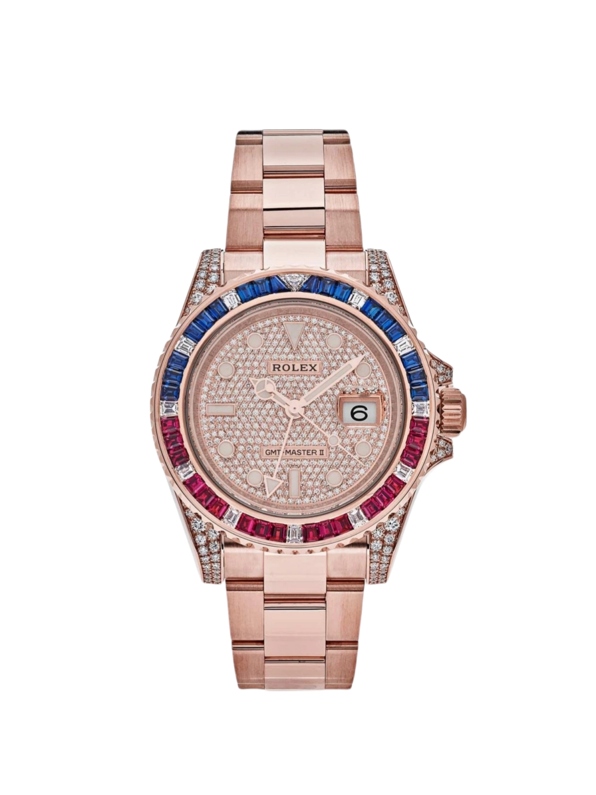 【Free Shipping】【Super Clone】RLX GMT-Master II 40mm 126755SARU-PAVE