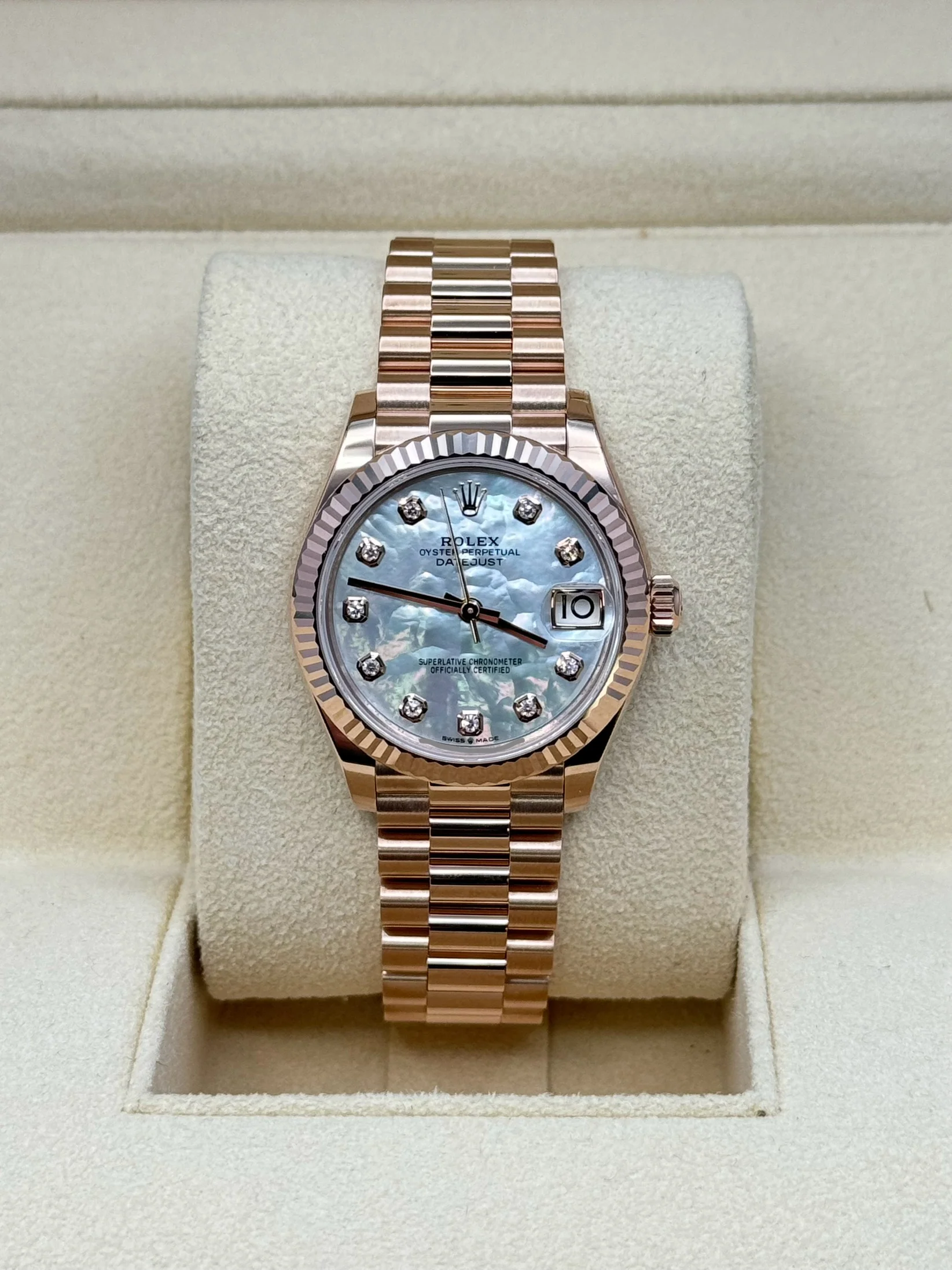 【Free Shipping】【Super Clone】RLX Datejust m278275-0009 Mother-of-Pearl 31mm Dial