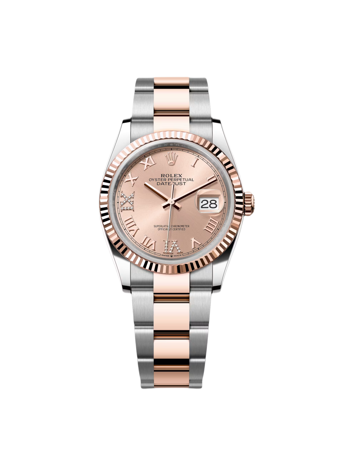 【Free Shipping】【Super Clone】RLX  Datejust 36mm 126231 Rose Dial Oyster Bracelet