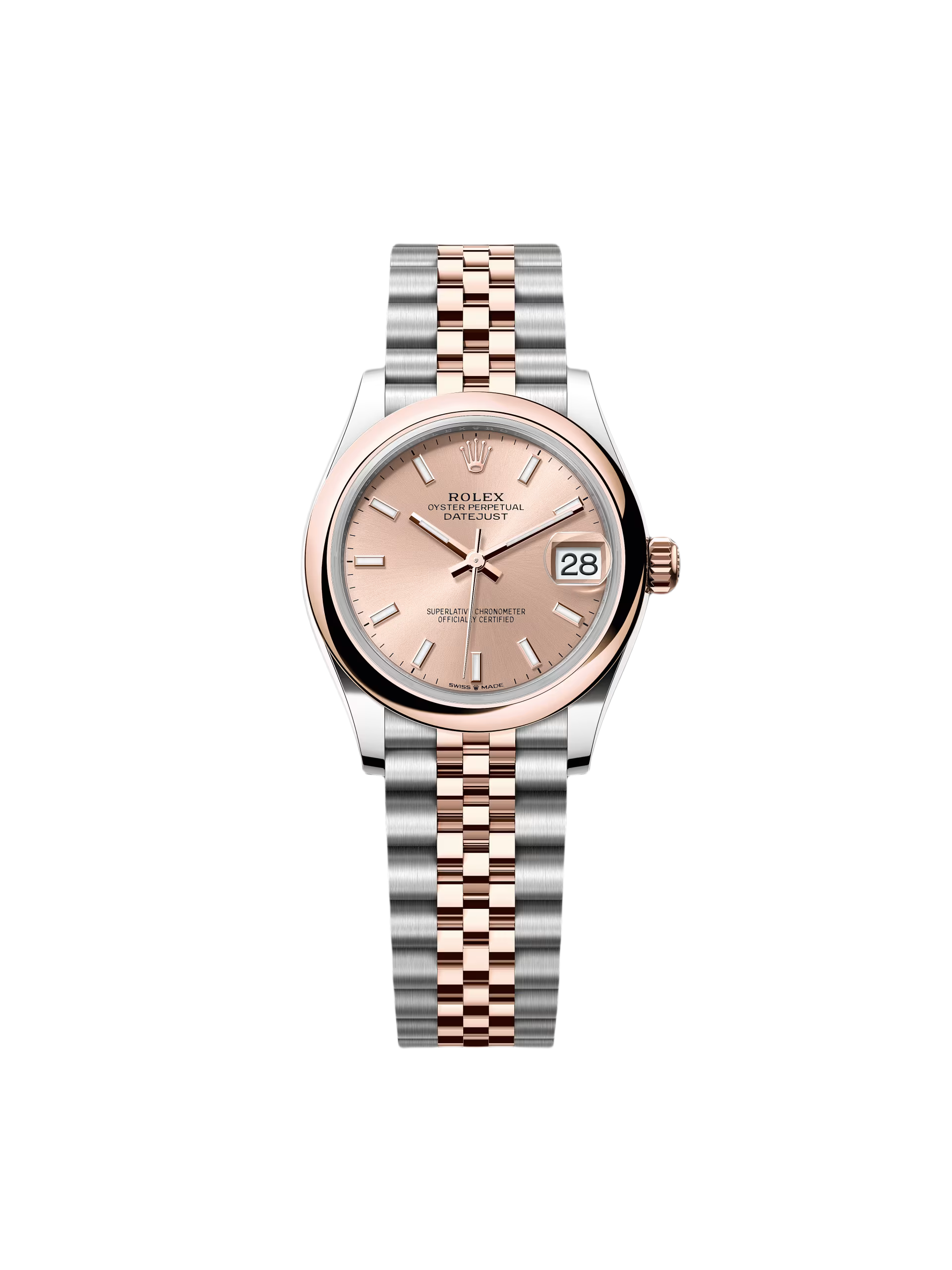 【Free Shipping】【Super Clone】RLX Datejust m278241-0009/0010 Rose 31mm Dial Oyster Bracelet Watch