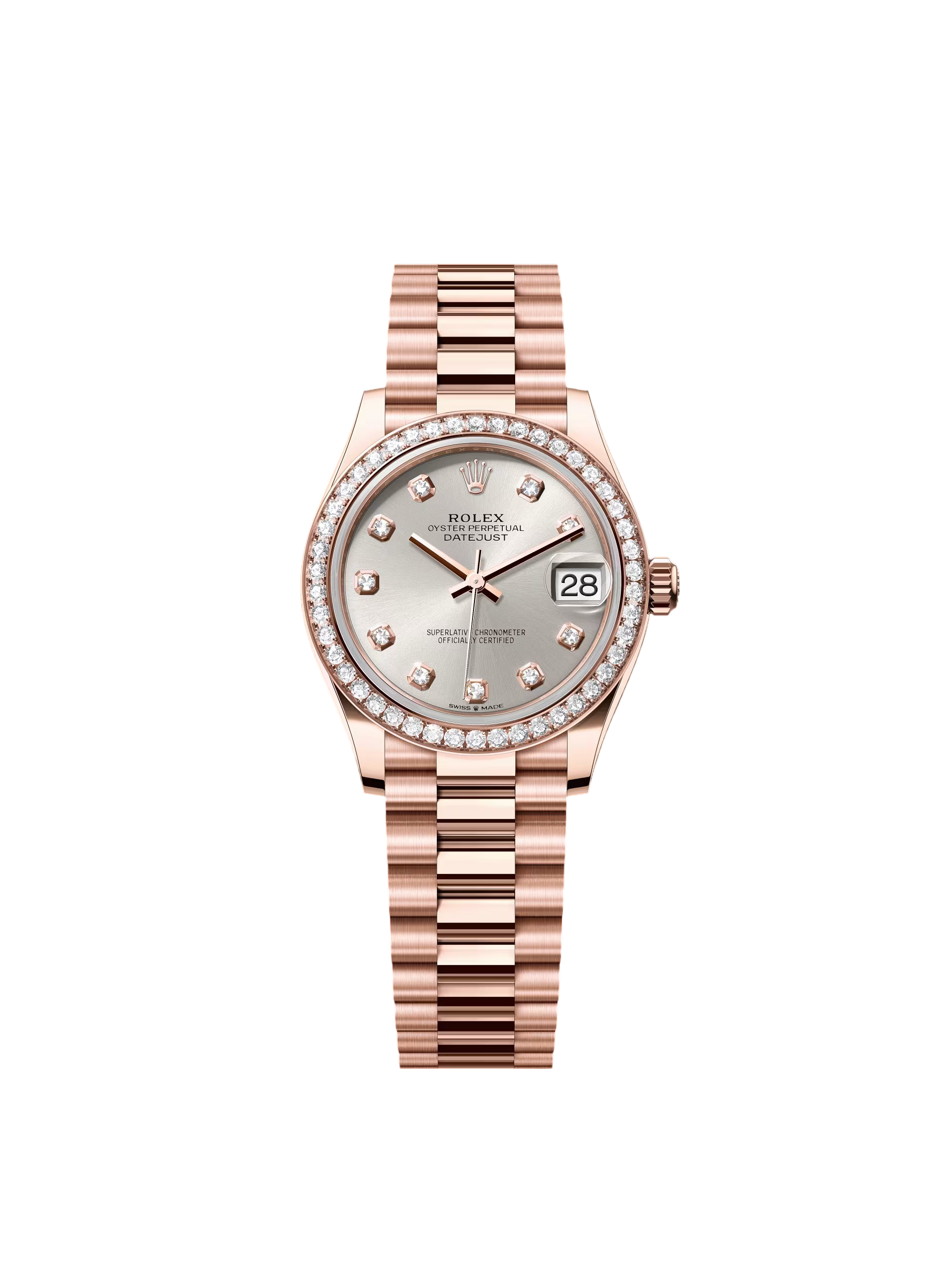 【Free Shipping】【Super Clone】RLX Datejust m278285RBR-0030 Silver Dial 31mm
