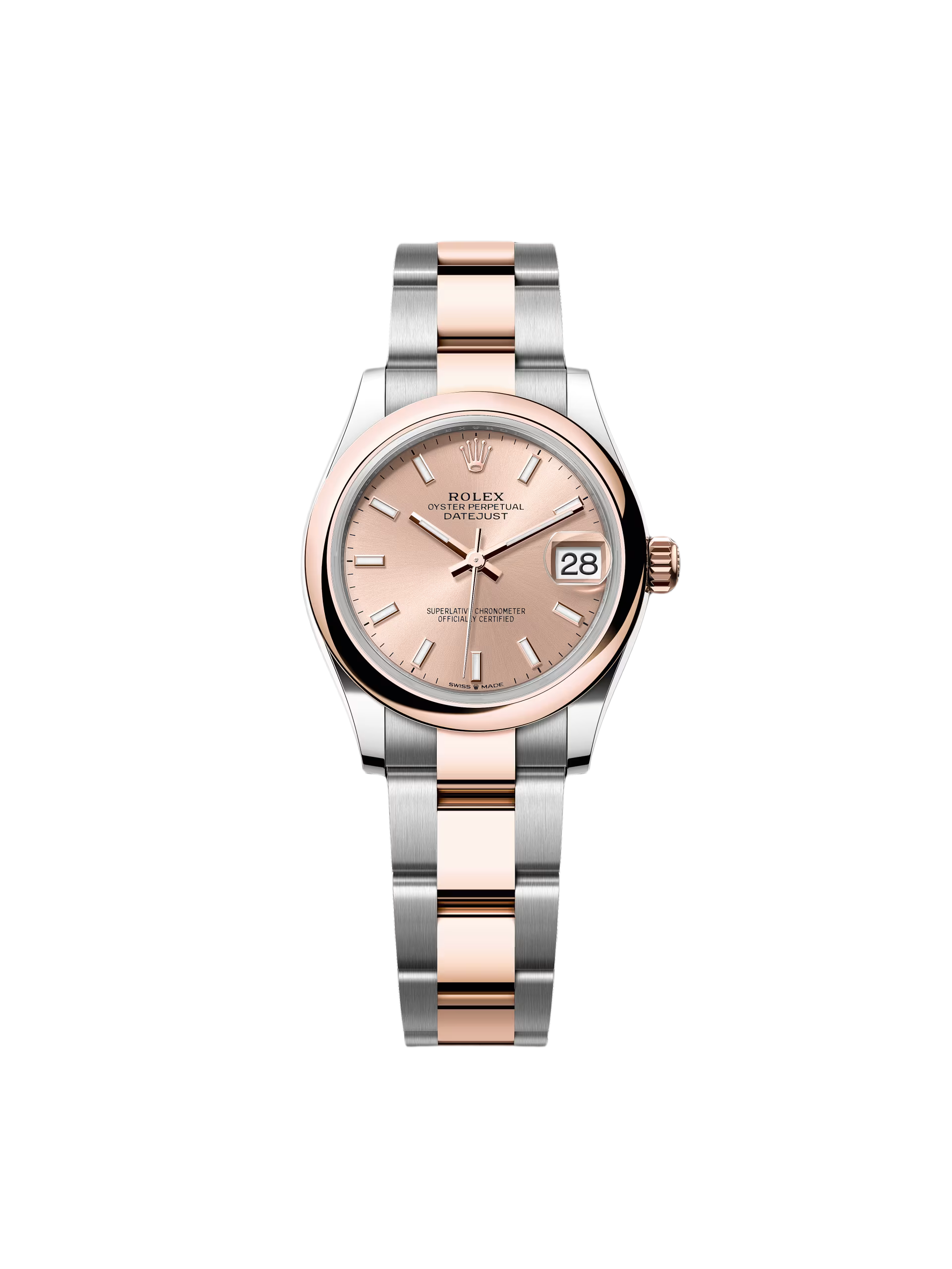 【Free Shipping】【Super Clone】RLX Datejust m278241-0009/0010 Rose 31mm Dial Oyster Bracelet Watch