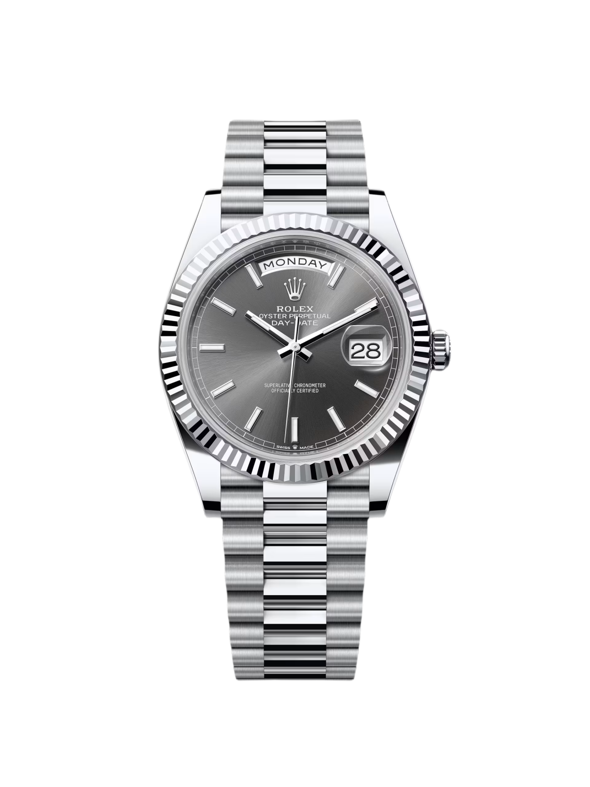 【Free Shipping】【Super Clone】RLX  Day-Date 40mm Slate Diamonds Dial  228236-0013