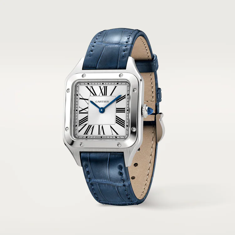 【Free Shipping】【Super Clone】SANTOS-DUMONT Blue Strap 38mm
