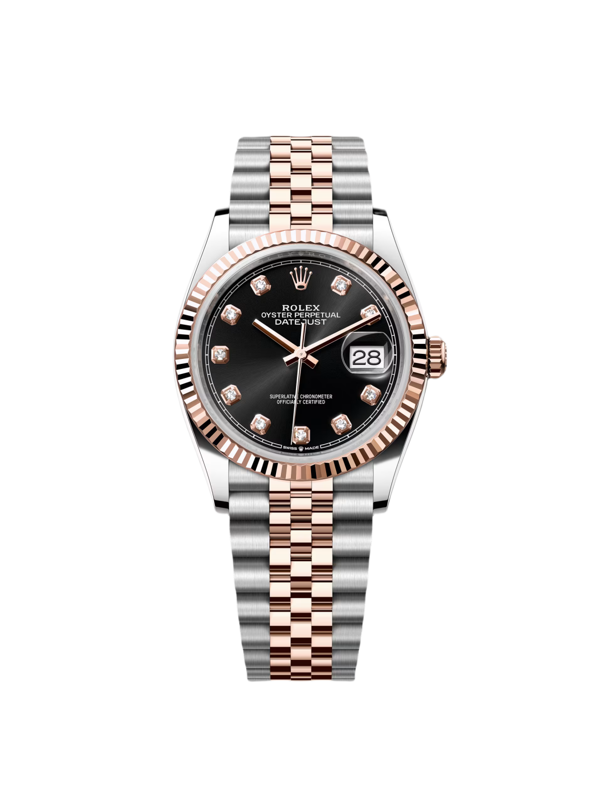 【Free Shipping】【Super Clone】RLX  Datejust 36mm 126231 Black Dial 36mm Oyster Bracelet