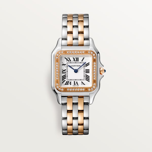 【Free Shipping】【Super Clone】PANTHERE Rose Gold Mix Diamond 30mm