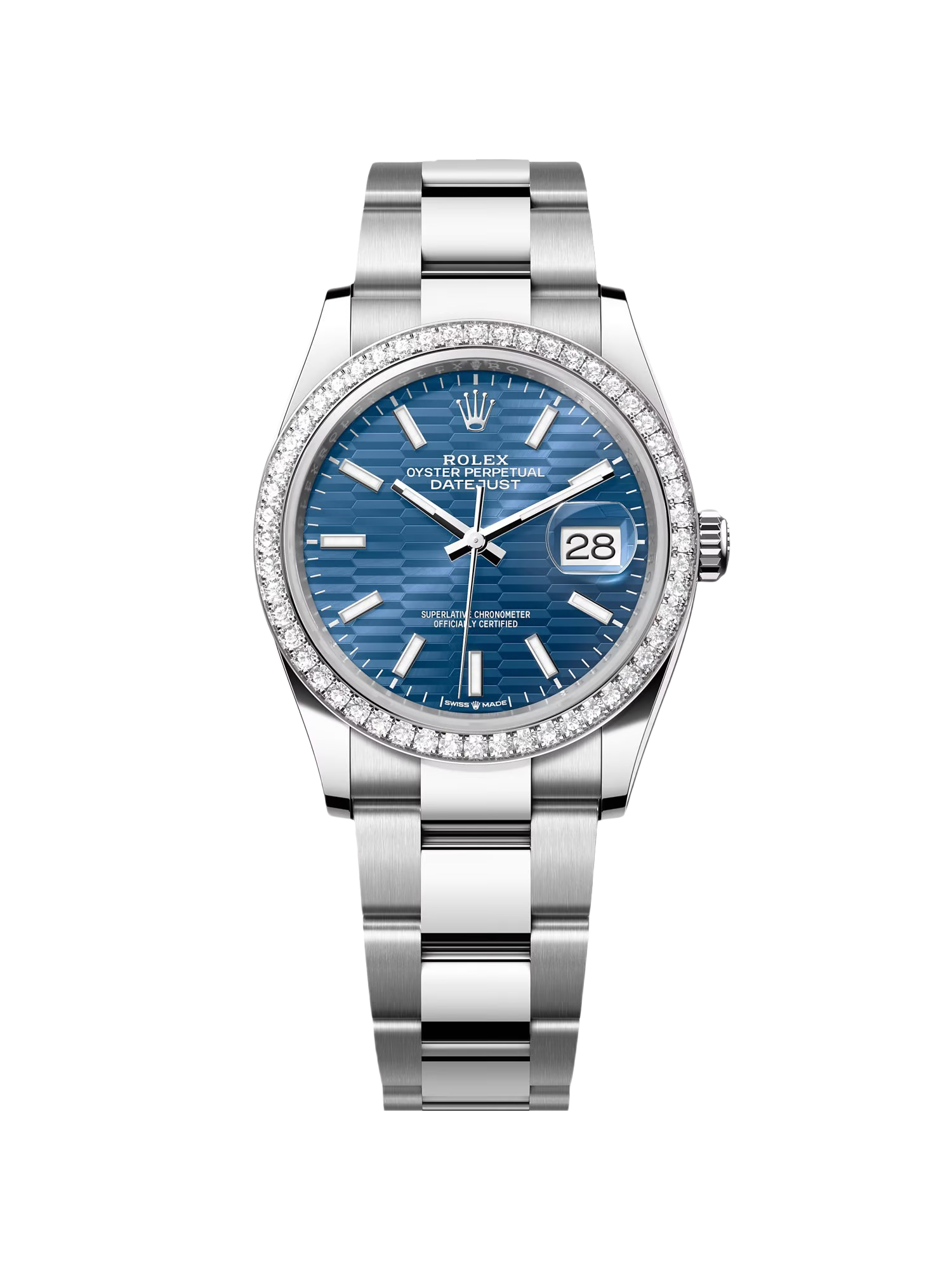 【Free Shipping】【Super Clone】RLX  Datejust 36mm 126284 Blue Dial Jubilee Bracelet