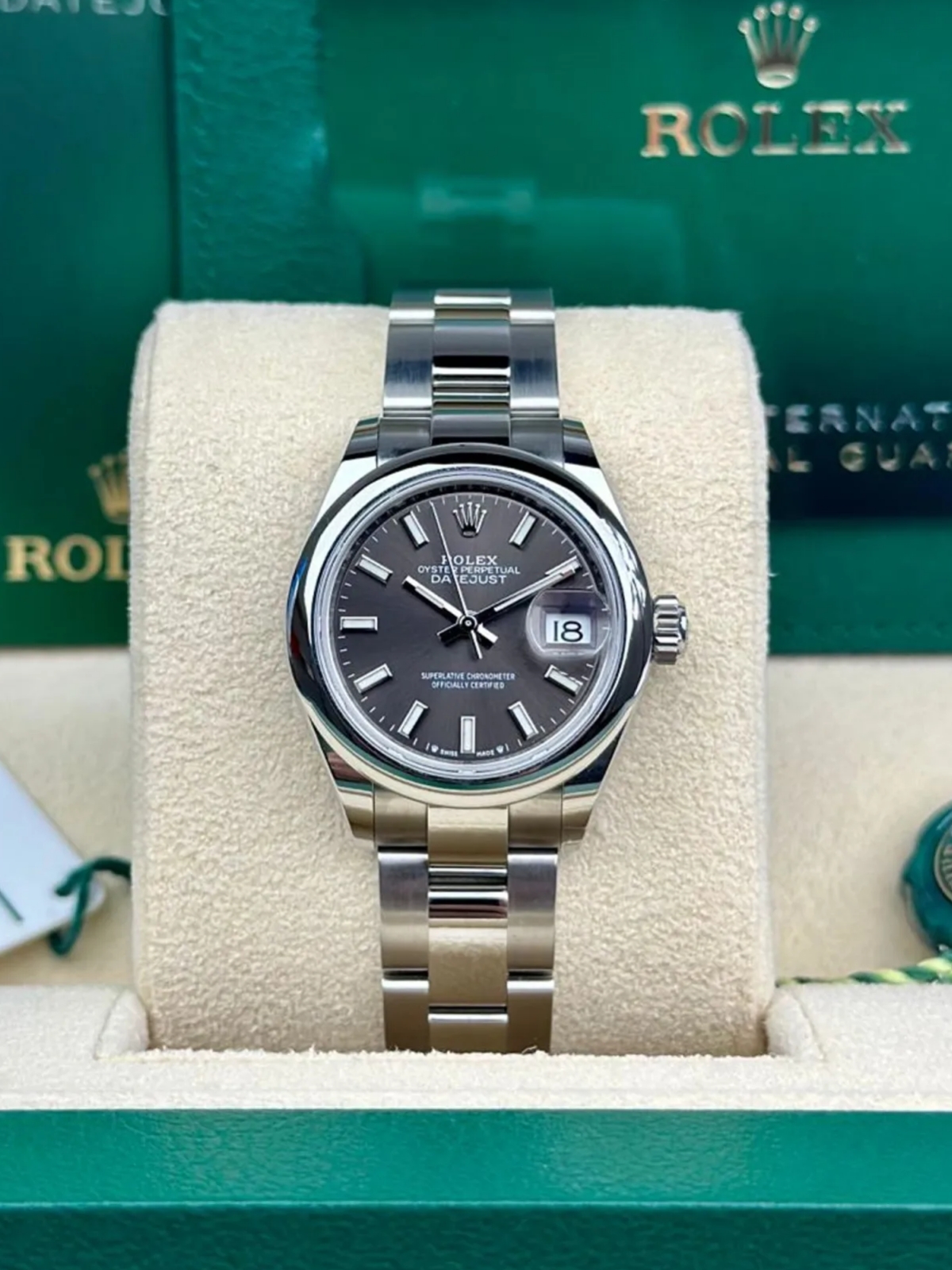 【Free Shipping】【Super Clone】RLX Oyster Perpetual 28mm 276200-0010 Black Dial Oyster Bracelet Watch