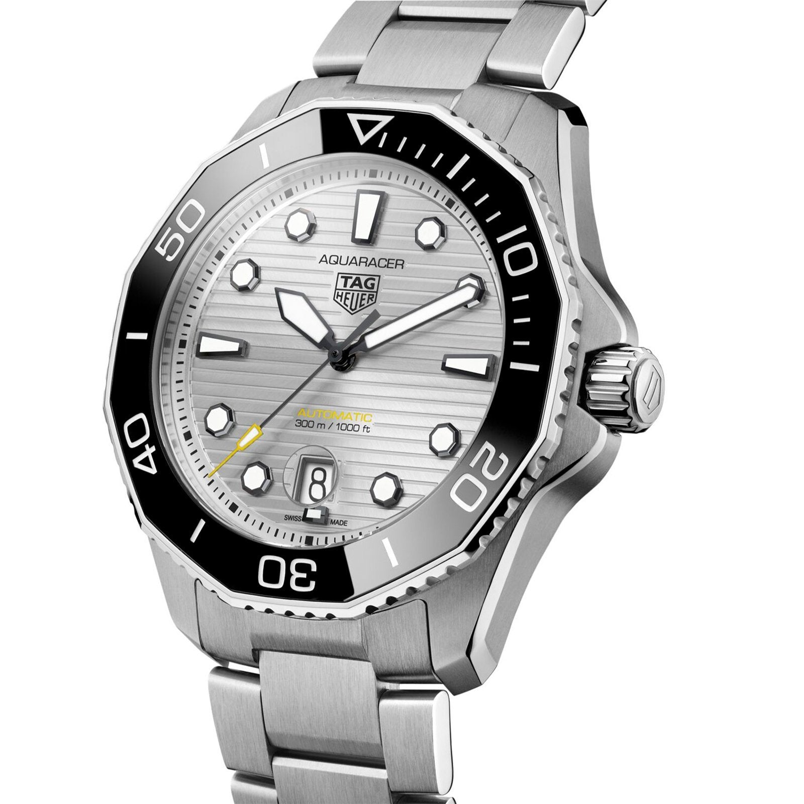 【Free Shipping】【Super Clone】【Top replica】TAG Heuer Aquaracer Calibre 5 Automatic Mens Silver Steel Watch