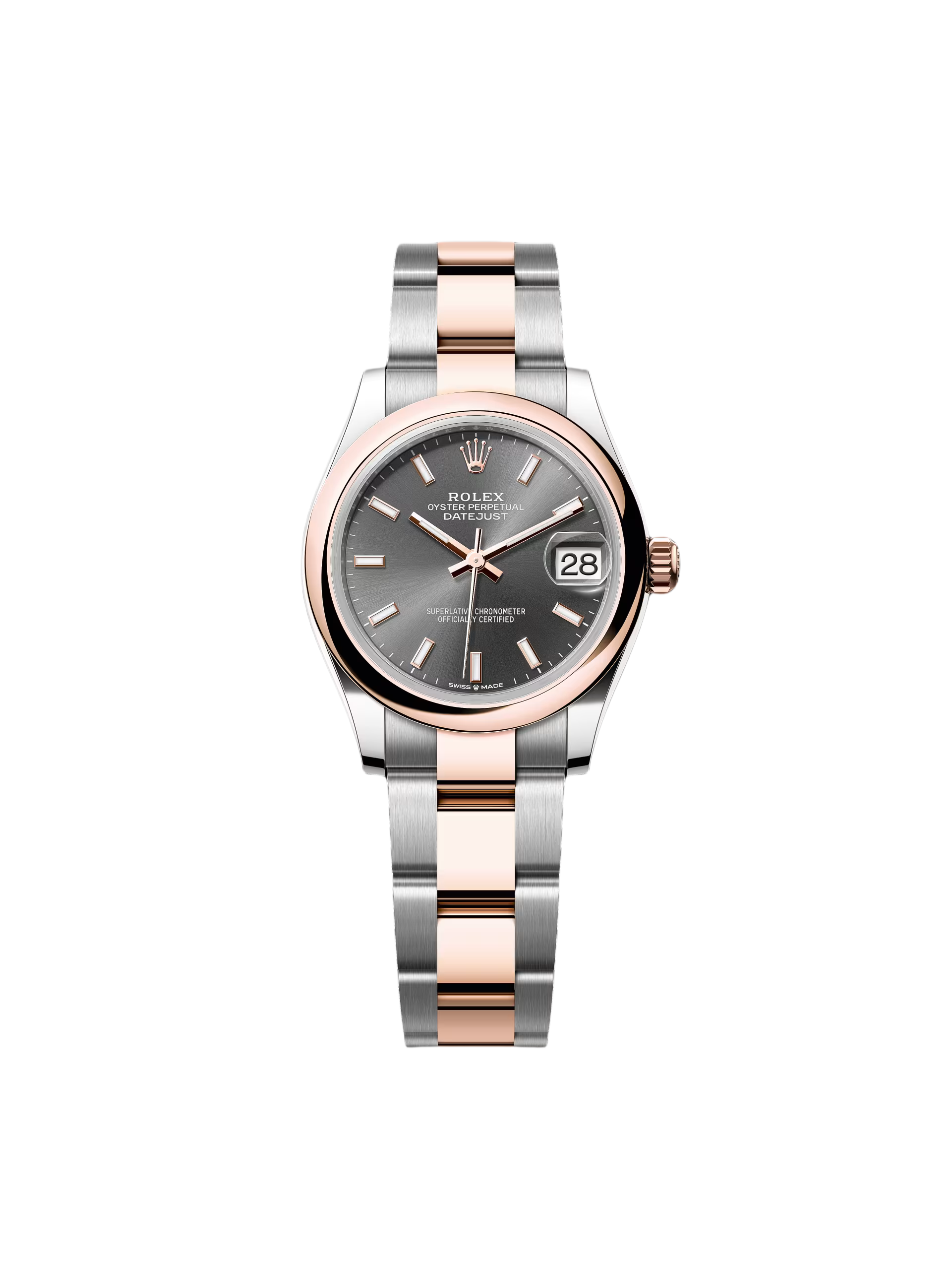 【Free Shipping】【Super Clone】RLX Datejust m278241-0017/0018 Slate 31mm Dial Oyster Bracelet Watch