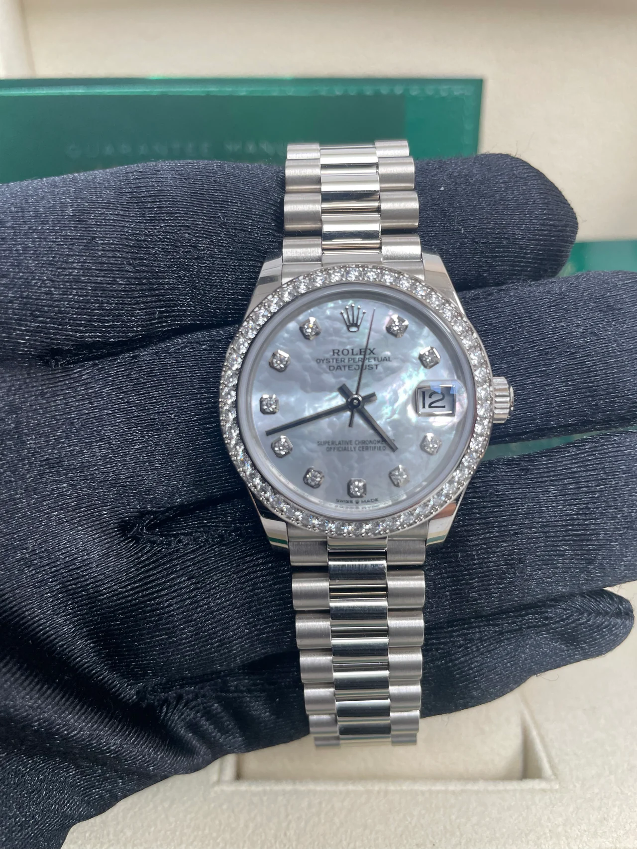 【Free Shipping】【Super Clone】RLX Datejust m278289RBR-0005 31mm Datejust Diamond Bezel MOP Dial