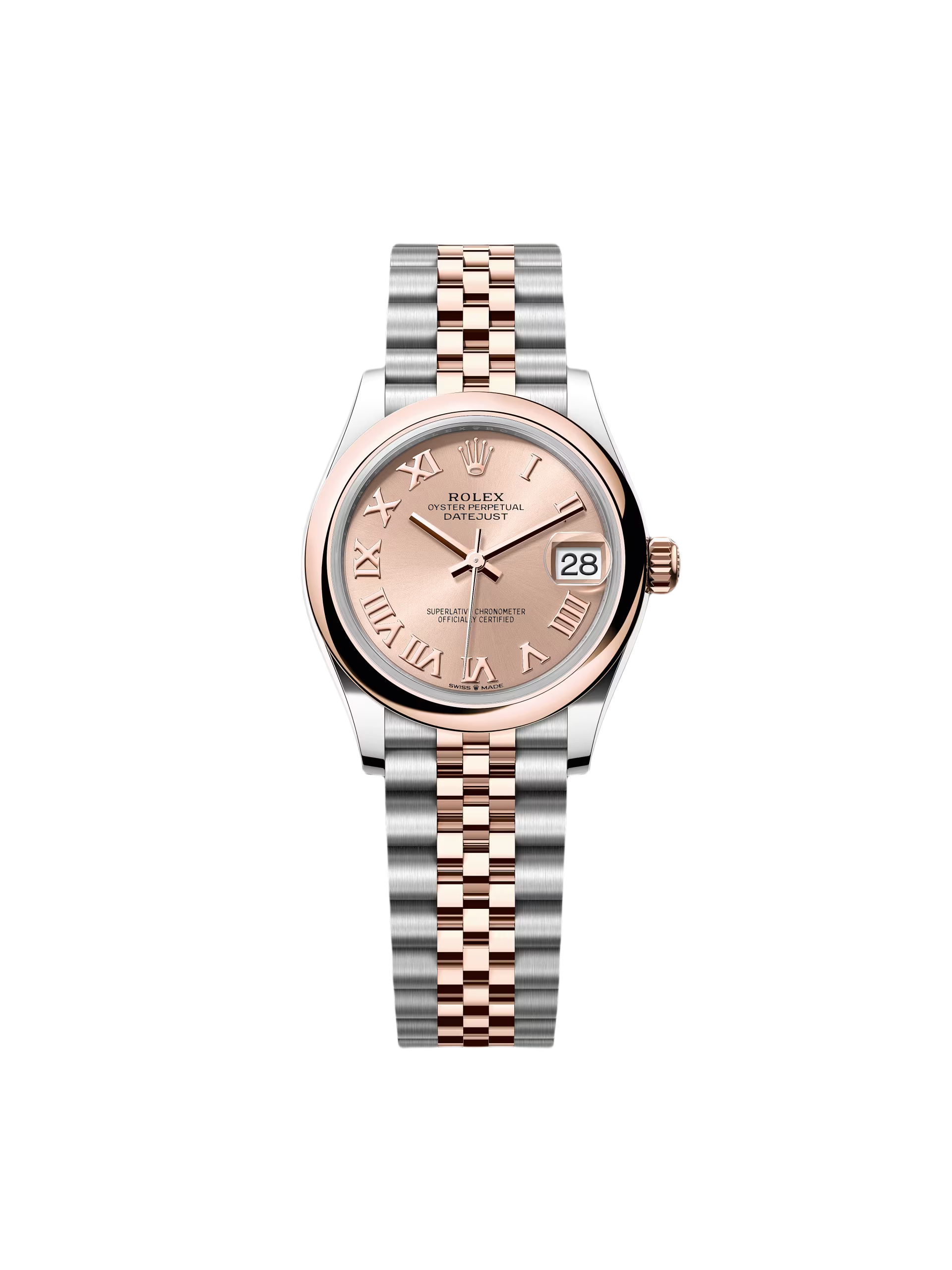 【Free Shipping】【Super Clone】RLX Datejust m278241-0005/0006 Rose 31mm Dial Oyster Bracelet Watch