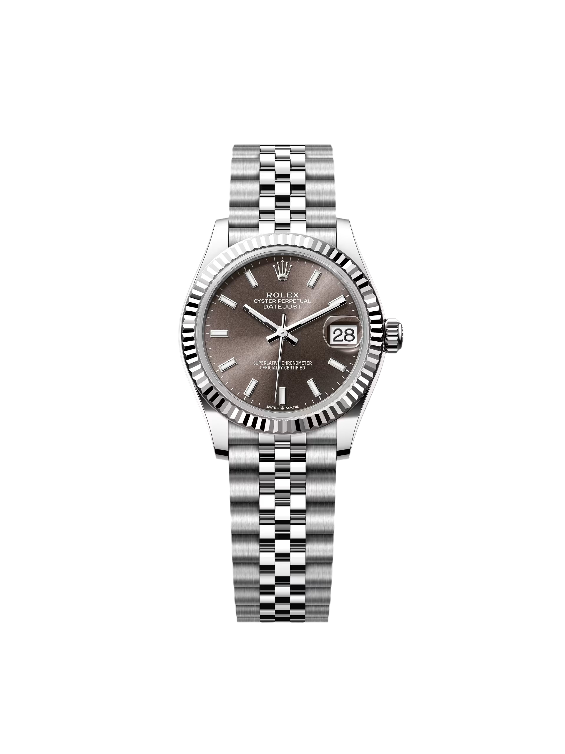 【Free Shipping】【Super Clone】RLX Datejust m278274-0015/0016 Dark Grey Dial 31mm Oyster Bracelet