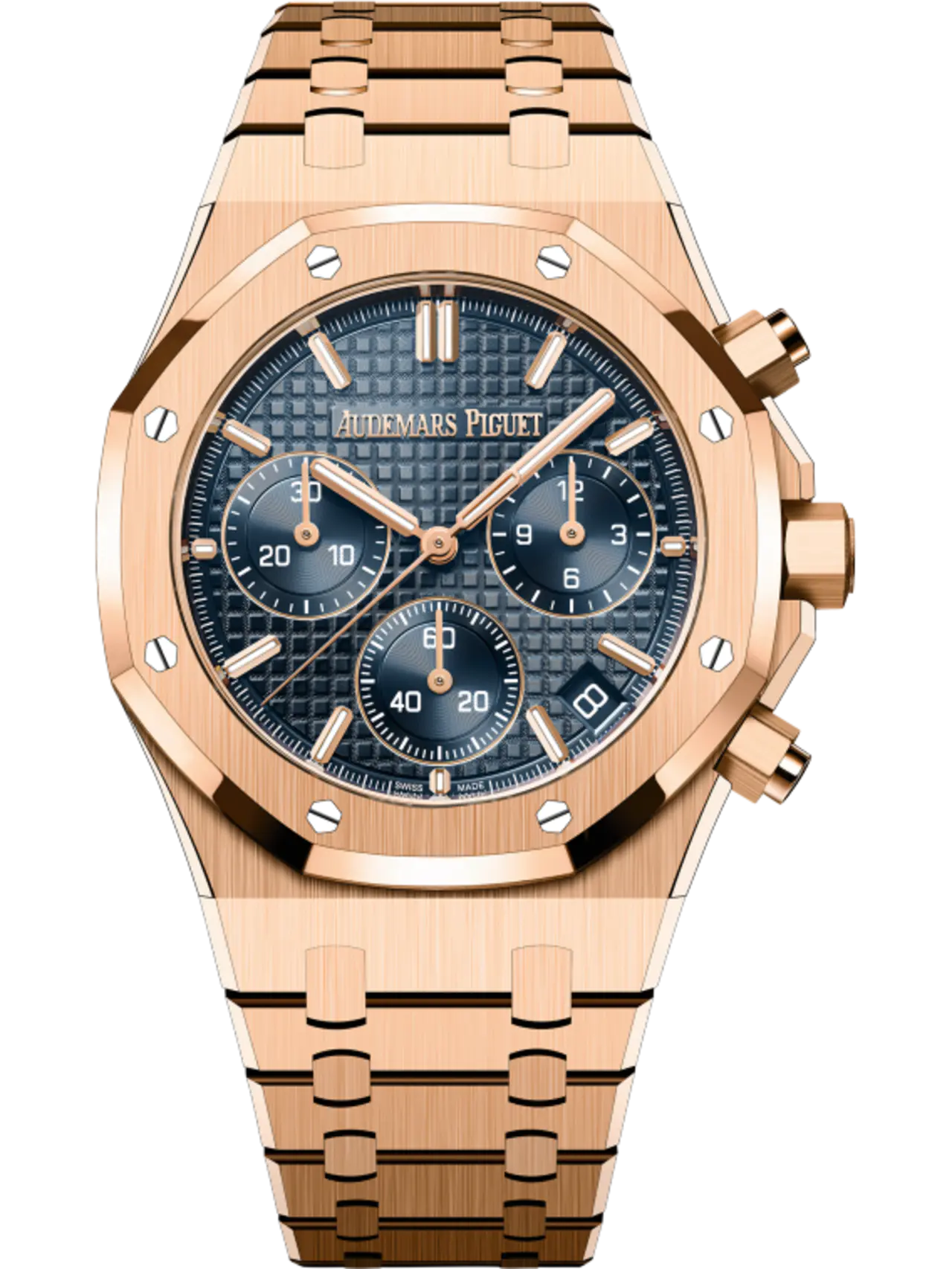 【Free Shipping】【Super Clone】A&P ROYAL OAK Pink Gold “Bleu nuit nuage 50” Dial CHRONOGRAPH 41mm