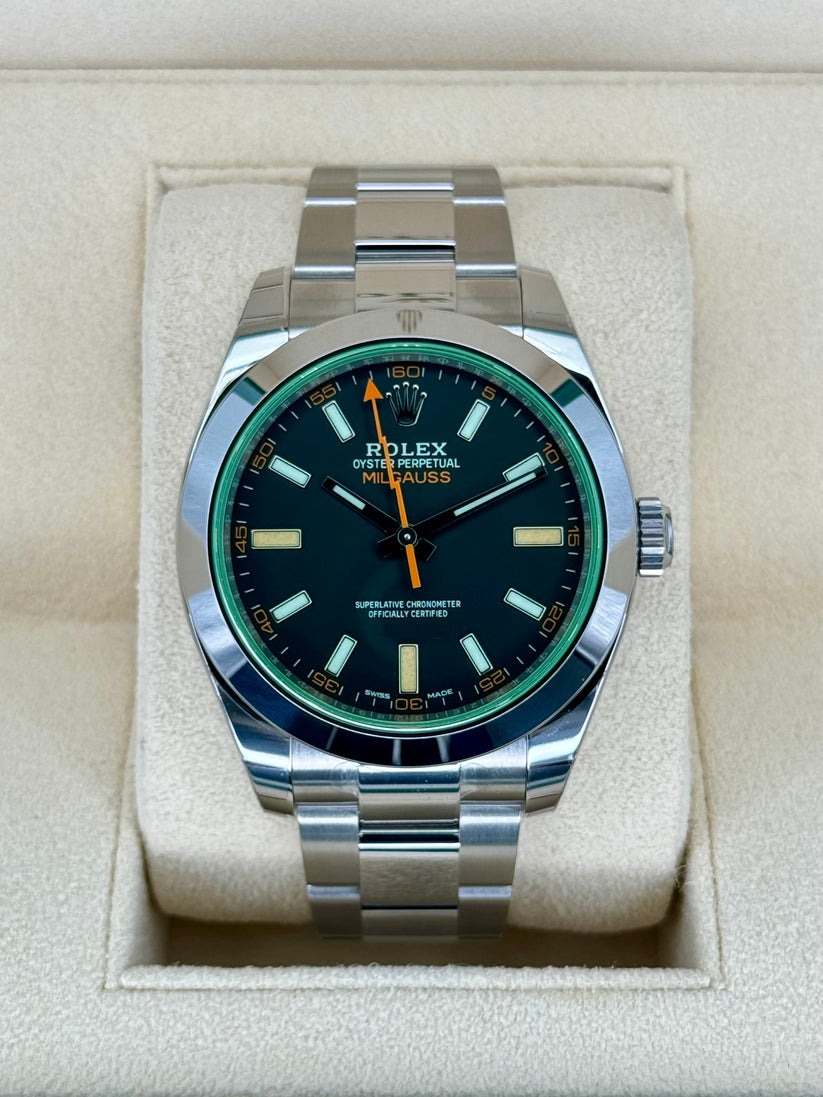 【Free Shipping】【Super Clone】RLX  Milgauss 116400gv Black 40mm Men’s Watch