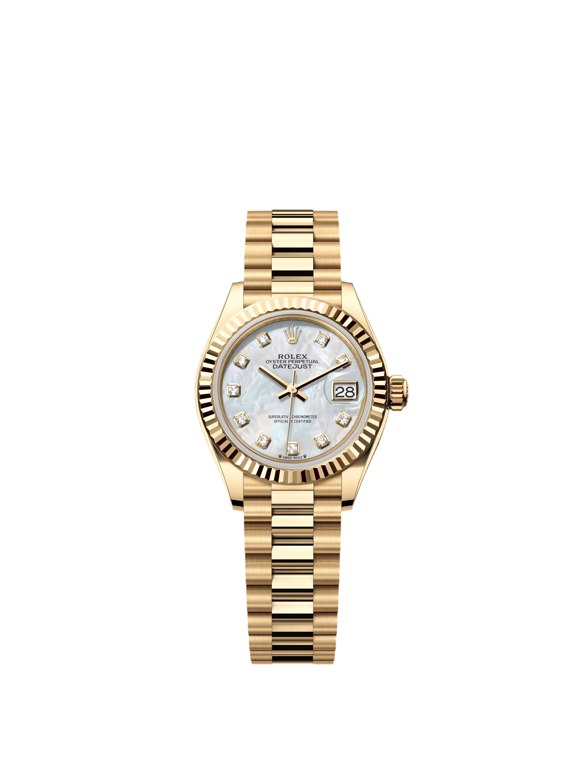 【Free Shipping】【Super Clone】RLX Lady-Datejust 28mm 279178 Mother-of-Pearl Diamonds Dial