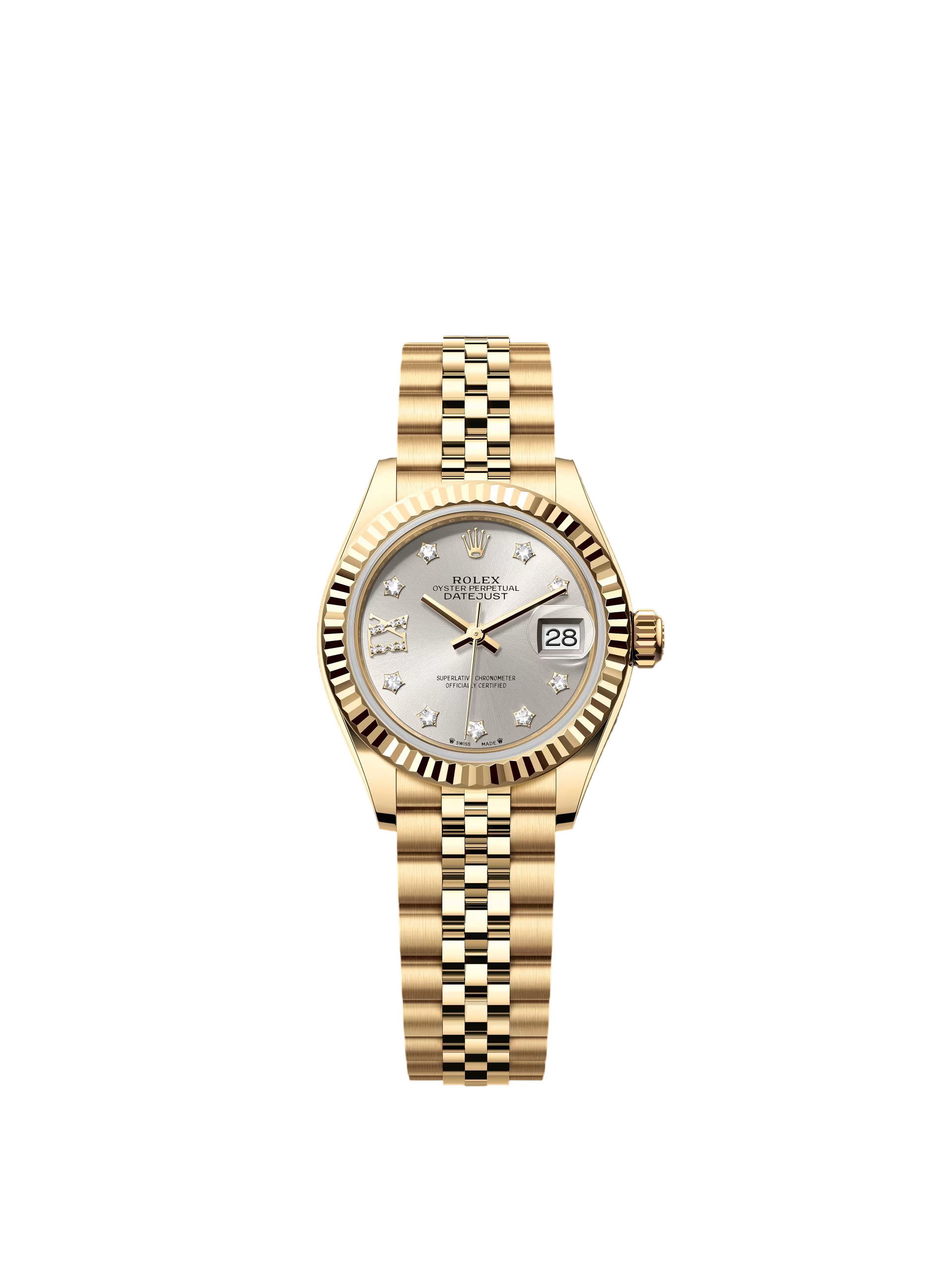 【Free Shipping】【Super Clone】RLX Lady-Datejust 28mm 279178 Silver Diamond Dial