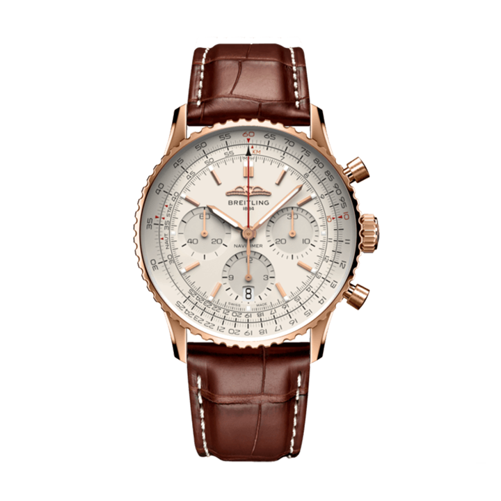 【Free Shipping】【Super Clone】Breitling RB0139211G1P1 Navitimer B01 Silver Dial