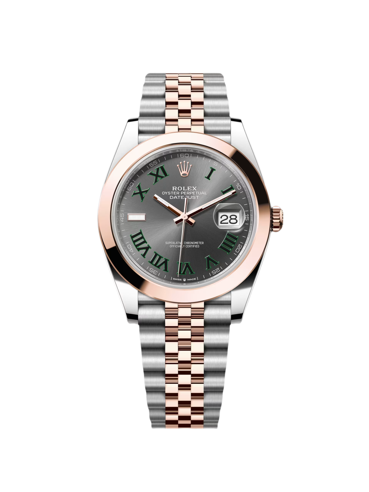 【Free Shipping】【Super Clone】RLX Datejust 41mm 126301 Sundust Slate Roman Dial Oyster Bracelet