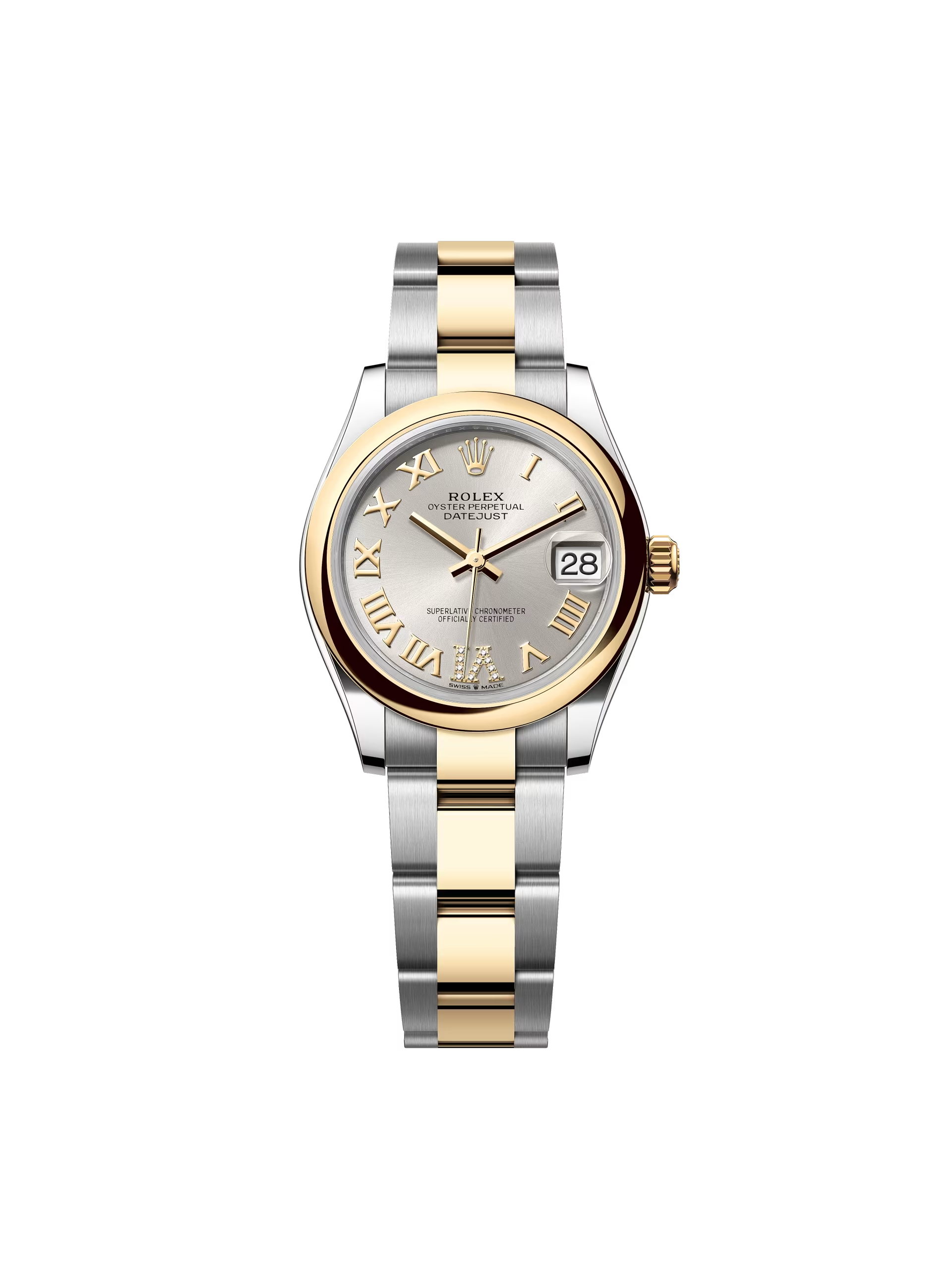 【Free Shipping】【Super Clone】RLX Datejust m278243-0003/0004 31mm Silver Dial Yellow Rolesor Oyster Watch