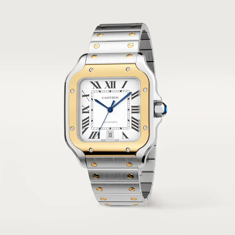 【Free Shipping】【Super Clone】SANTOS Gold Mix 39mm