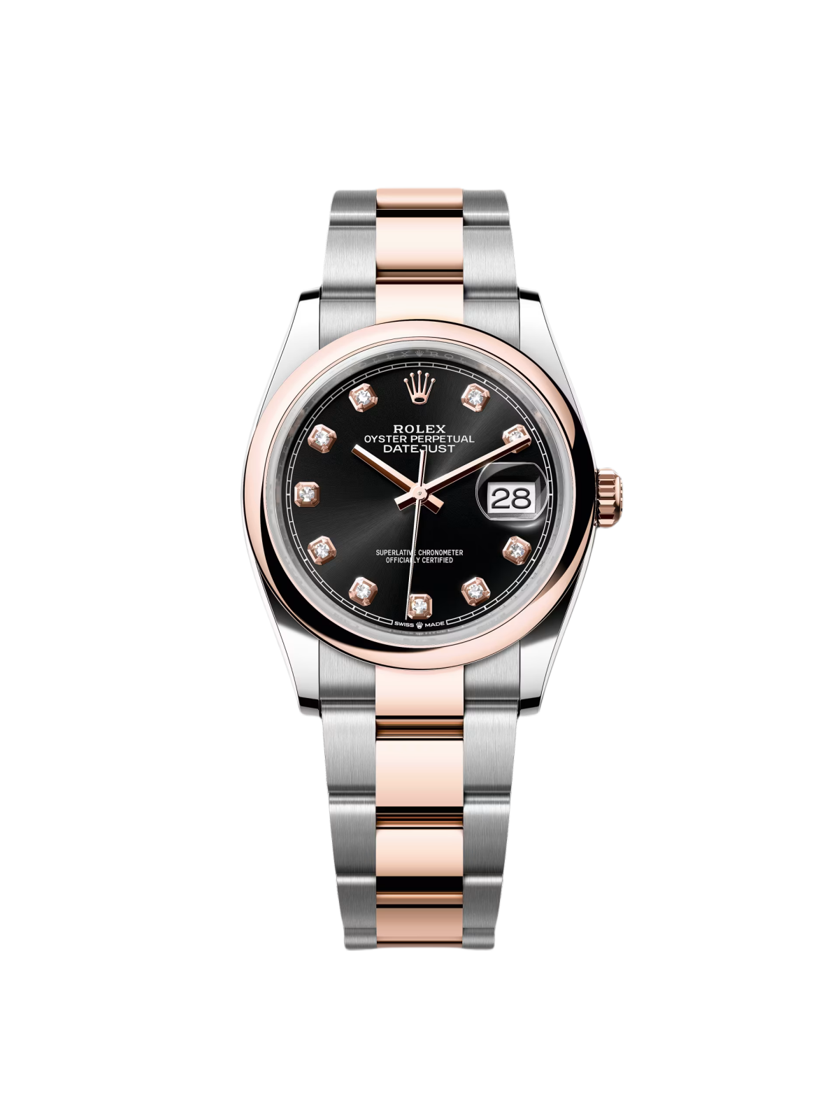 【Free Shipping】【Super Clone】RLX  Datejust 36mm 126201 Bright Black Dial Jubilee Bracelet Watch