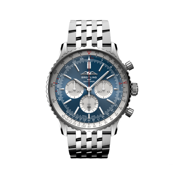 【Free Shipping】【Super Clone】Breitling AB0137211C1A1 Navitimer B01 Blue Dial - Νew
