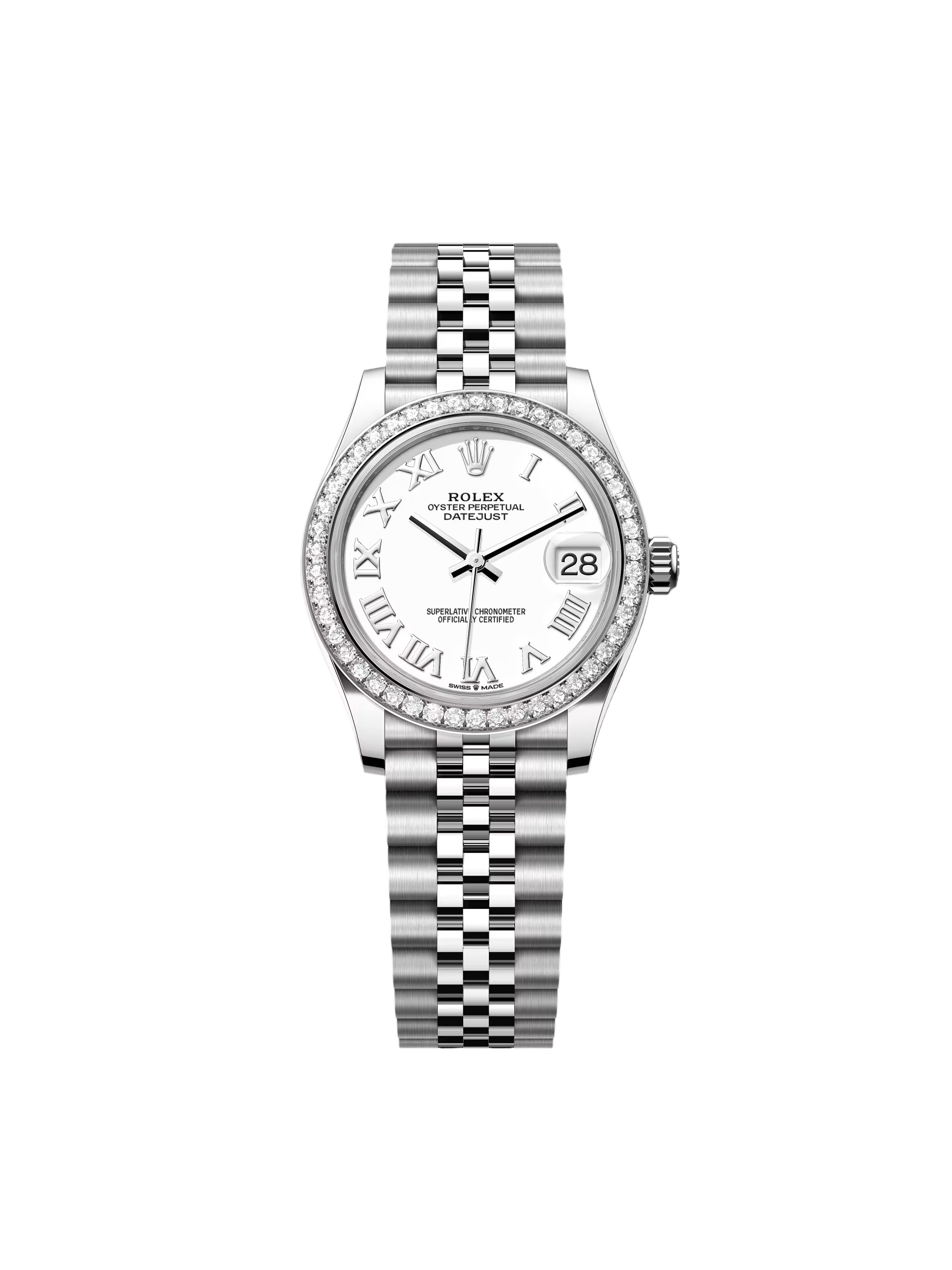 【Free Shipping】【Super Clone】RLX Datejust m278384RBR-0013/0014 White 31mm Dial Oyster Watch