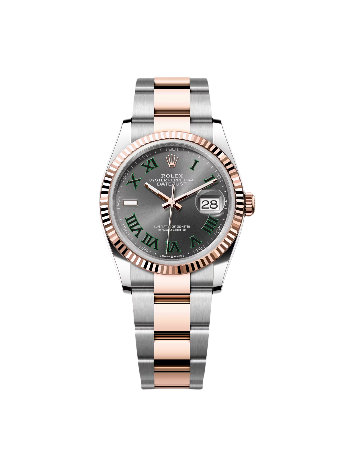 【Free Shipping】【Super Clone】RLX  Datejust 36mm 126231 Slate Dial Oyster Bracelet Watch