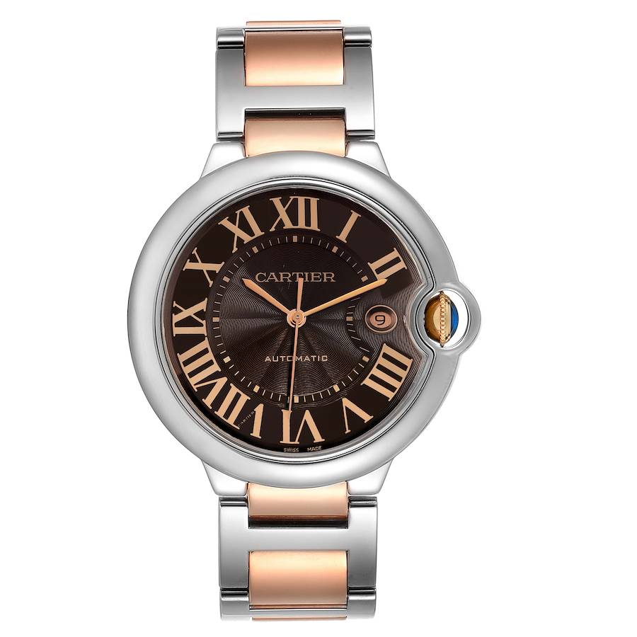 【Free Shipping】【Super Clone】BALLON BLEU Rose Gold Mix Chocolate 42mm
