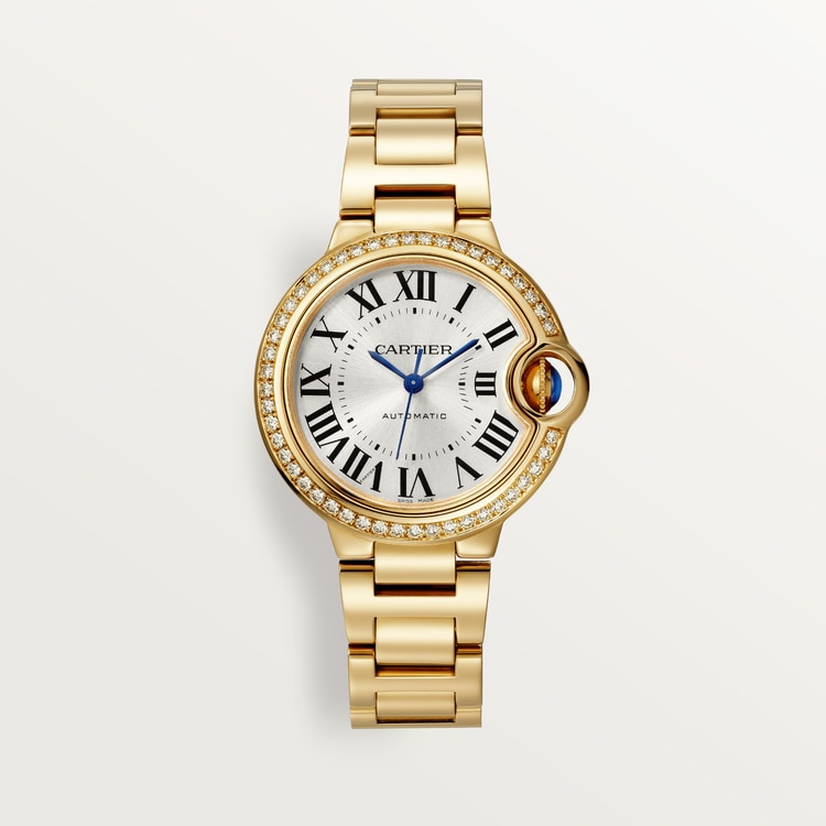【Free Shipping】【Super Clone】BALLON BLEU Diamond Yellow Gold 33mm