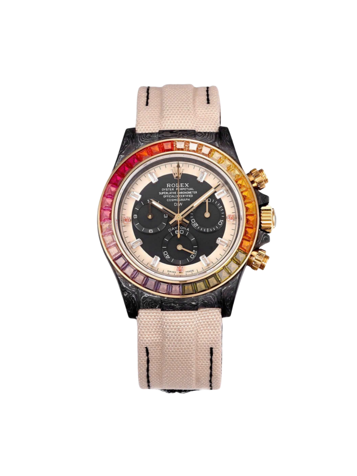【Free Shipping】Rolex Cosmograph Daytona Rainbow 116595RBOW 40mm Replica 1:1 – Top Quality Version