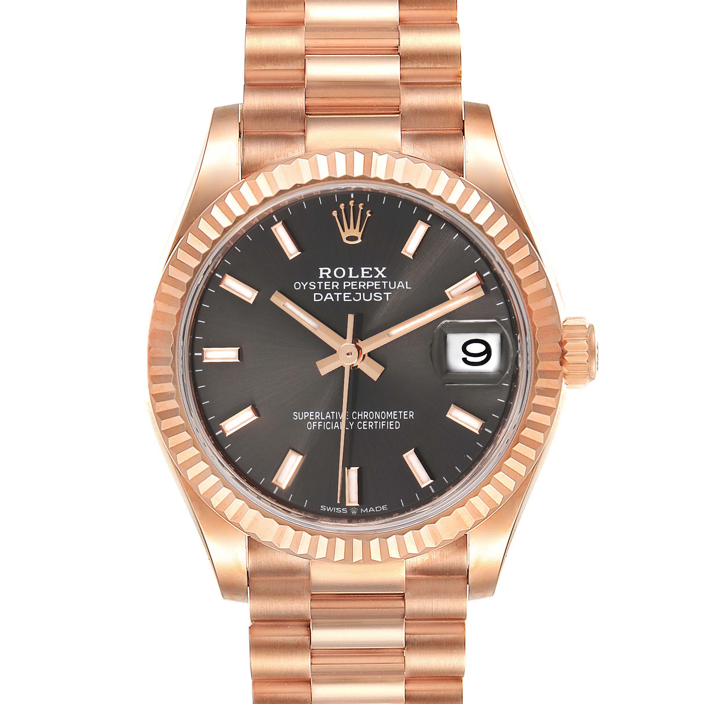 【Free Shipping】【Super Clone】RLX Datejust m278275-0027 Slate 31mm Dial