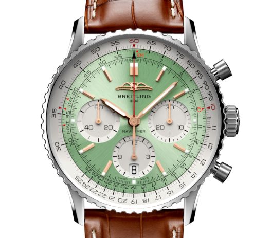 【Free Shipping】【Super Clone】Breitling AB0139211L1P1 Navitimer B01 Green Dial - Νew
