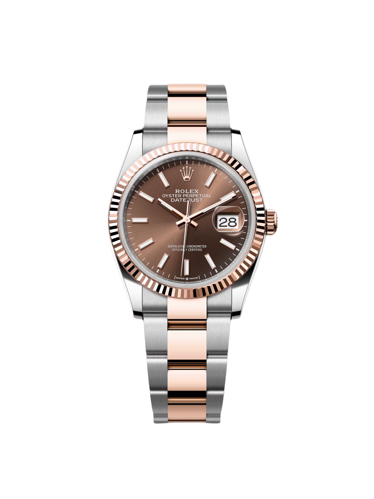 【Free Shipping】【Super Clone】RLX  Datejust 36mm 126231 Chocolate Dial Oyster Bracelet