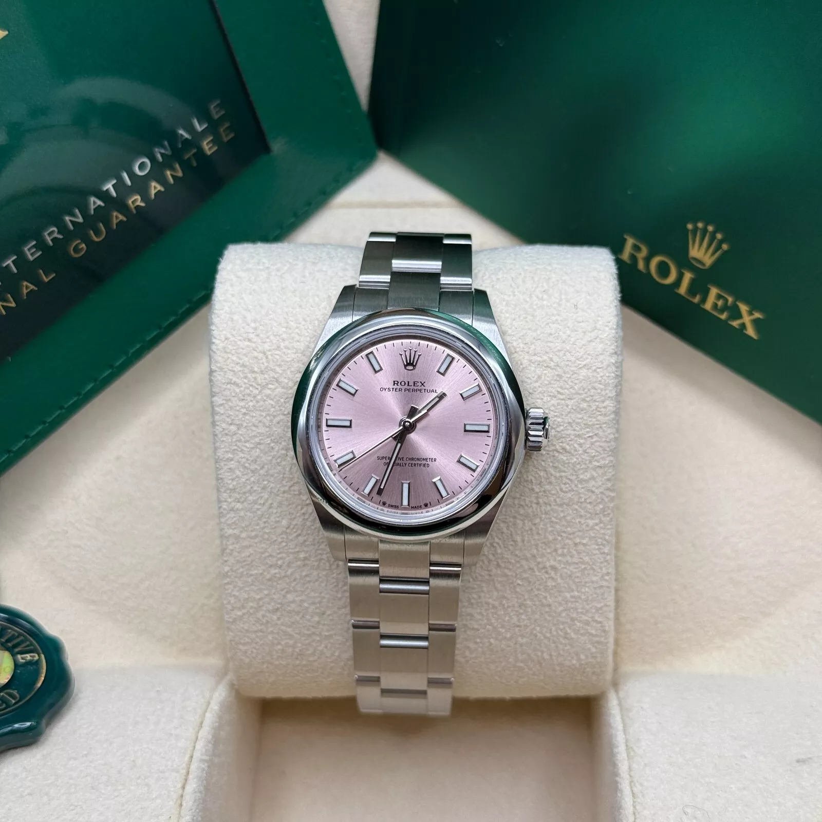 【Free Shipping】【Super Clone】RLX Oyster Perpetual 31mm 277200-0009 Pink Dial Oyster Bracelet Watch