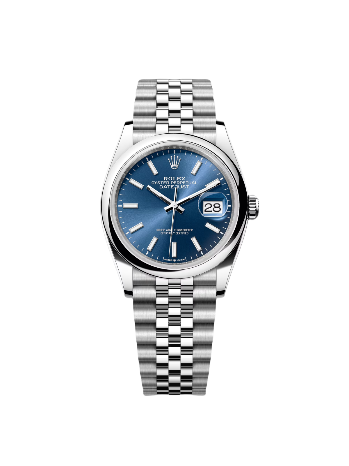 【Free Shipping】【Super Clone】RLX  Datejust 36mm 126200 Stainless Steel Blue Dial Oyster Watch