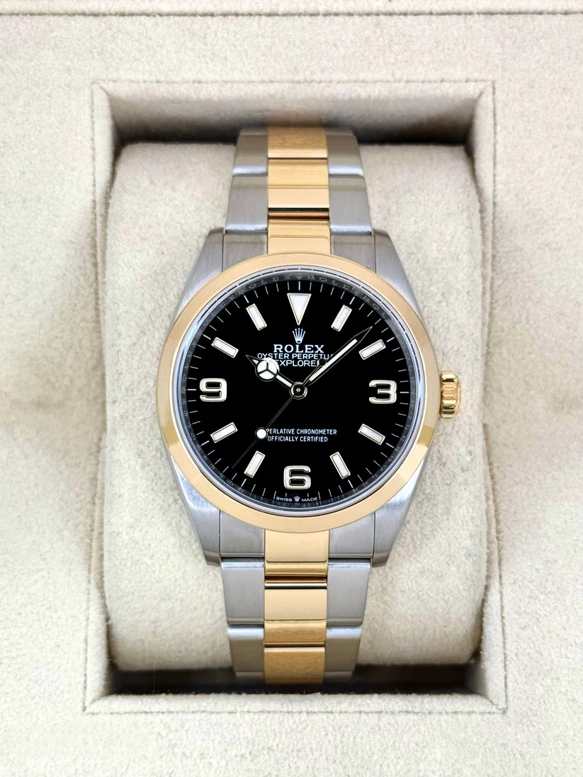 【Free Shipping】【Super Clone】RLX  Explorer 124273-0001 Black 36mm Men’s Watch