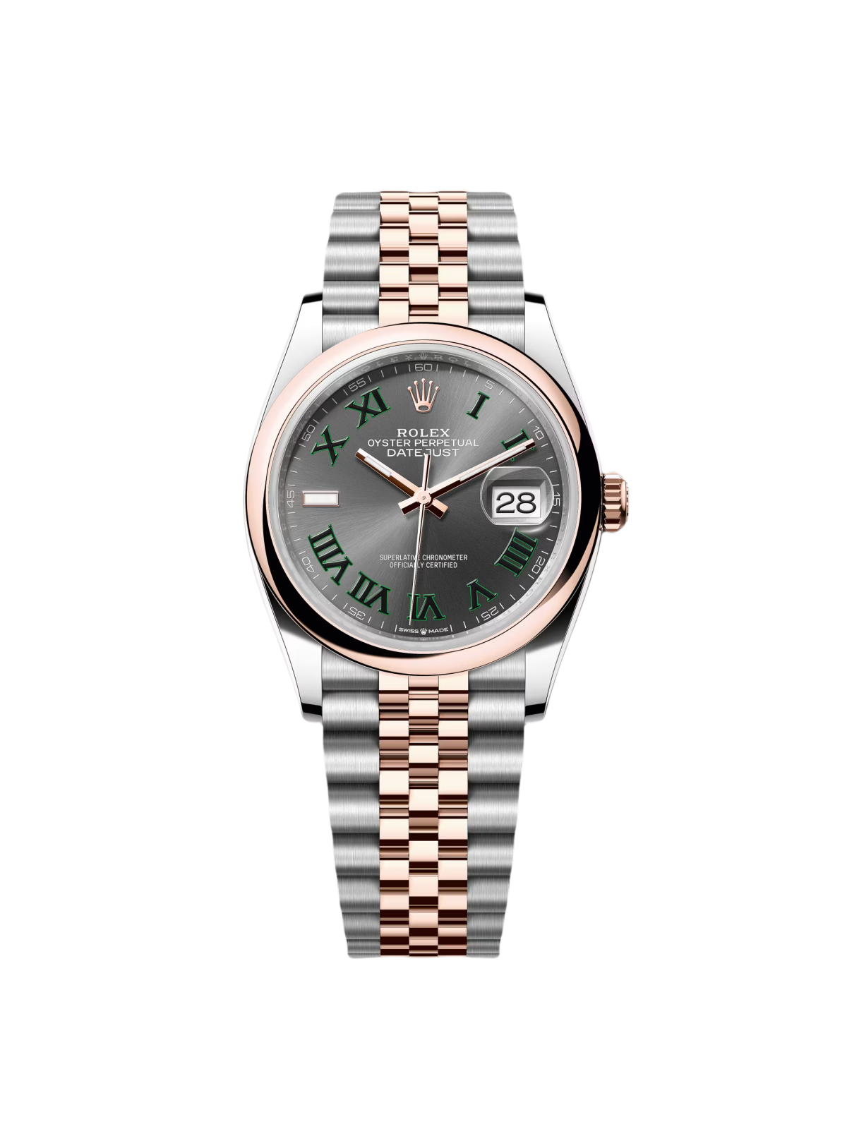 【Free Shipping】【Super Clone】RLX  Datejust 36mm 126201 Slate Dial Jubilee Bracelet Watch