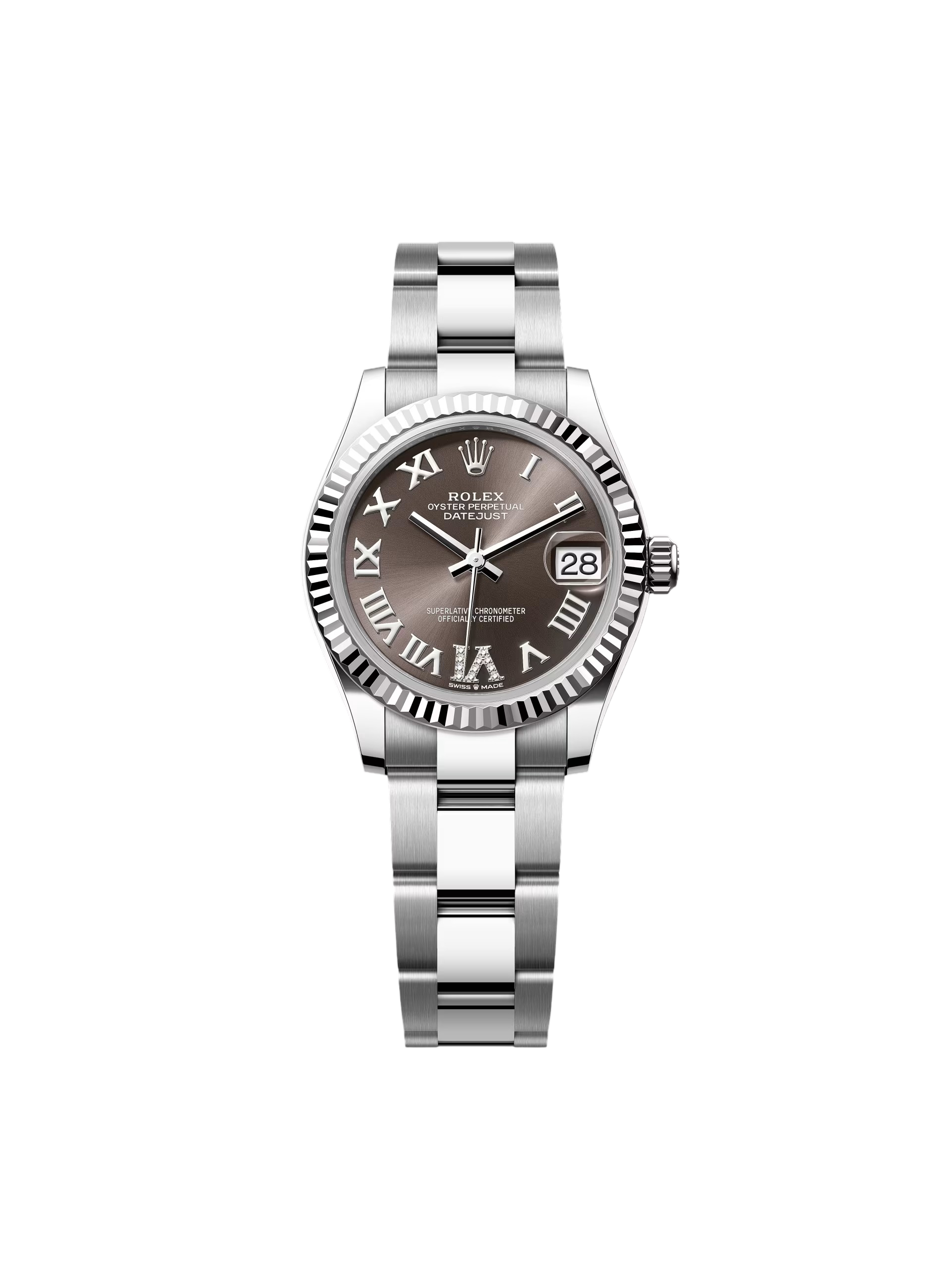 【Free Shipping】【Super Clone】RLX Datejust m278274-0027/0028 Dark Grey 31mm Dial Oyster Watch