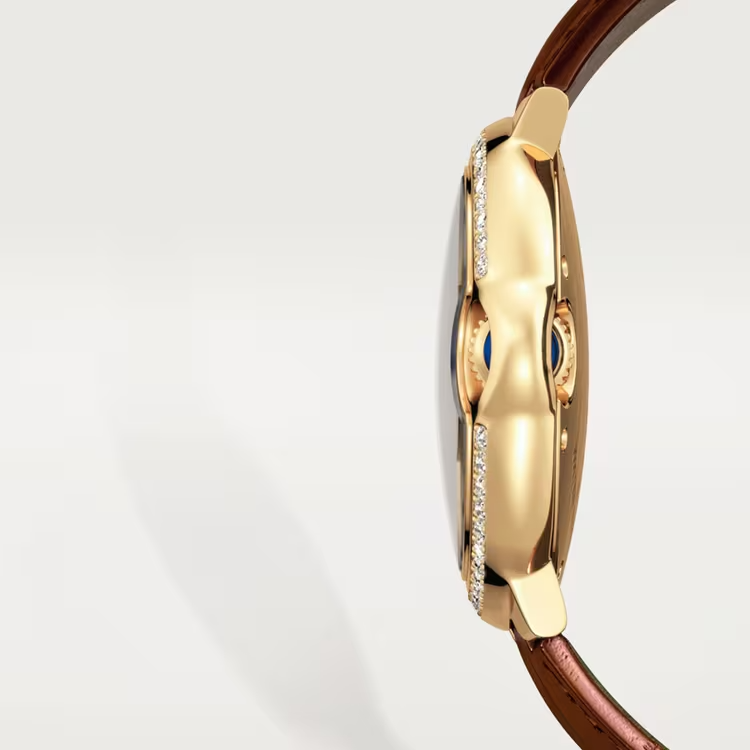 【Free Shipping】【Super Clone】BALLON BLEU Diamond Yellow Gold 33mm