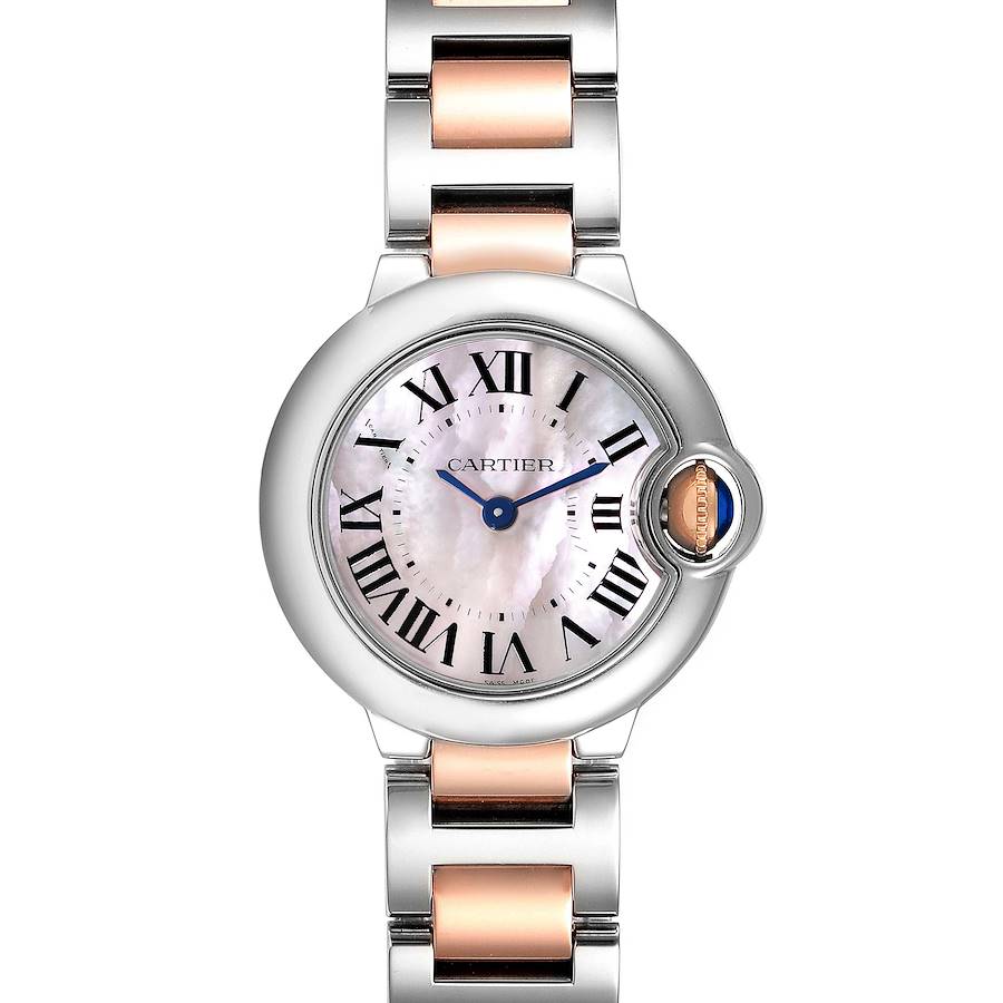 【Free Shipping】【Super Clone】BALLON BLEU Pink Mother of Pearl Dial 28mm