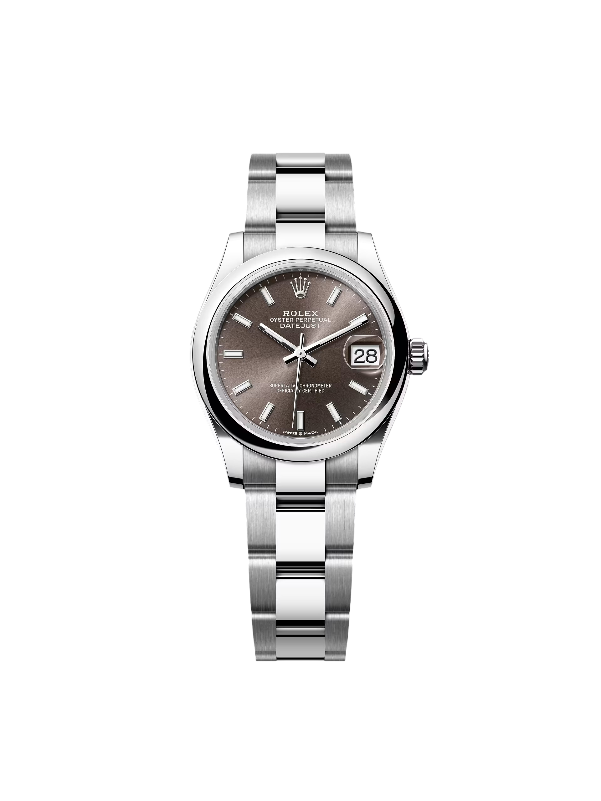 【Free Shipping】【Super Clone】RLX Datejust m278240-0009/0010 31mm Dark Grey Domed Bezel Oyster Oystersteel